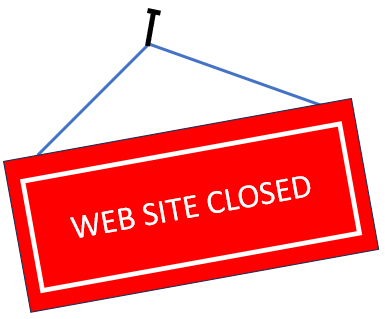 web site closed