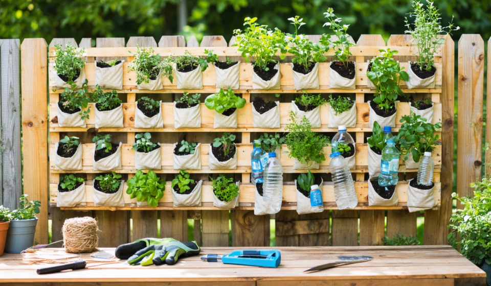 apprenez à créer un jardin vertical diy avec notre guide pratique en français, utilisant des matériaux de récupération faciles à trouver pour embellir votre espace de manière écologique et économique.