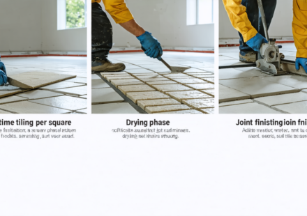 découvrez comment poser du carrelage avec des explications détaillées sur le temps réel par m², la phase de séchage et la réalisation des joints pour un rendu professionnel.