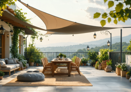 découvrez comment choisir la voile d'ombrage parfaite pour une terrasse baignée de soleil, adaptée à votre aménagement extérieur pour allier confort et esthétique.