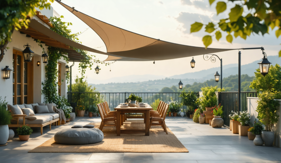 découvrez comment choisir la voile d'ombrage parfaite pour une terrasse baignée de soleil, adaptée à votre aménagement extérieur pour allier confort et esthétique.