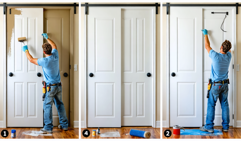 apprenez à peindre une porte de placard coulissante avec notre guide étape par étape pour un résultat impeccable et durable. astuces et conseils professionnels inclus.