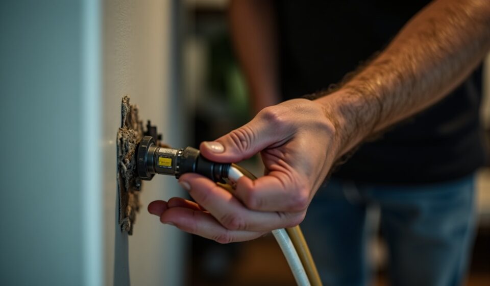 Trucs et astuces d’électricien : faire passer un câble dans une gaine sans utiliser de tire-fil