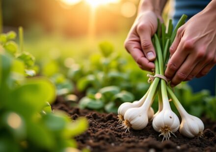 Le moment idéal pour nouer les feuilles d'ail : tout ce qu'il faut savoir