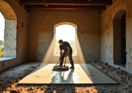 Poser une dalle sur terre battue dans une maison ancienne : les précautions indispensables contre l'humidité