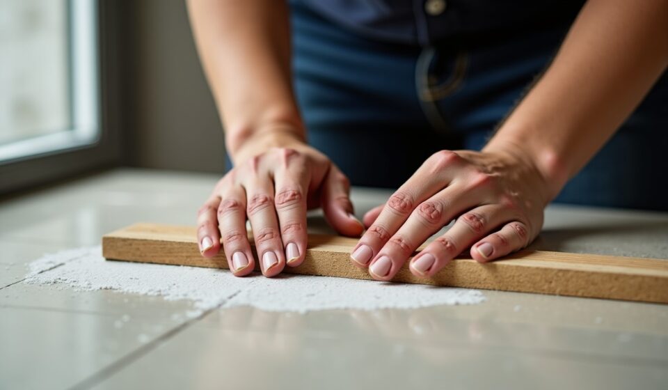Techniques efficaces pour fixer durablement du bois sur du carrelage