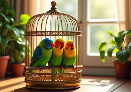 Est-il possible de loger trois inséparables dans une seule cage ?