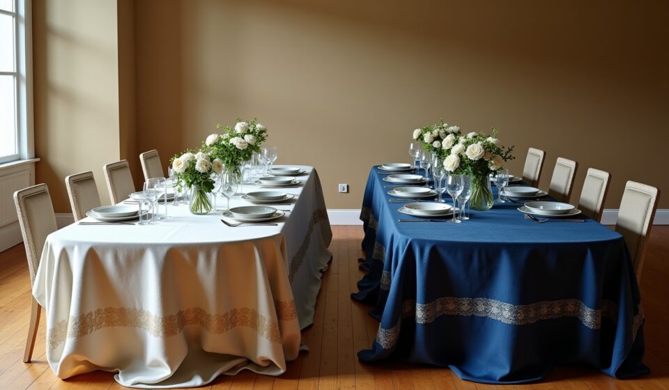 Nappe ovale ou rectangulaire : quelle forme privilégier selon la table ?